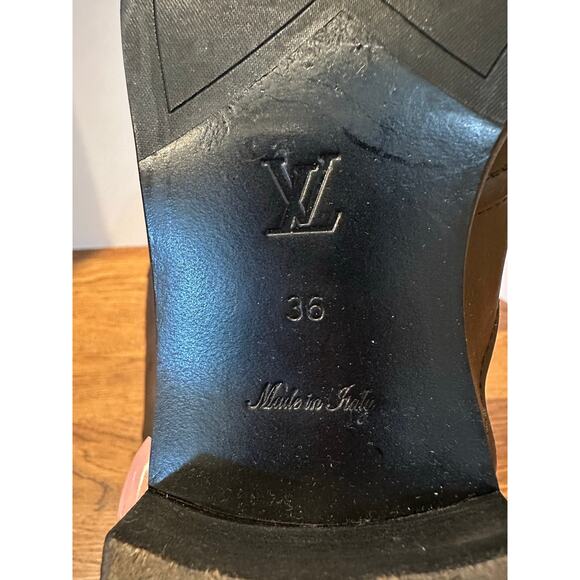 Louis Vuitton Women's Rich Brown Leather Long Boots Size 36 – Authentic - Picture 13 of 16